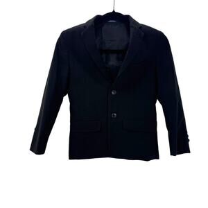 Chaps Boy's Blazer 2 Button Blazer Jacket Long Sleeve Black Size 8